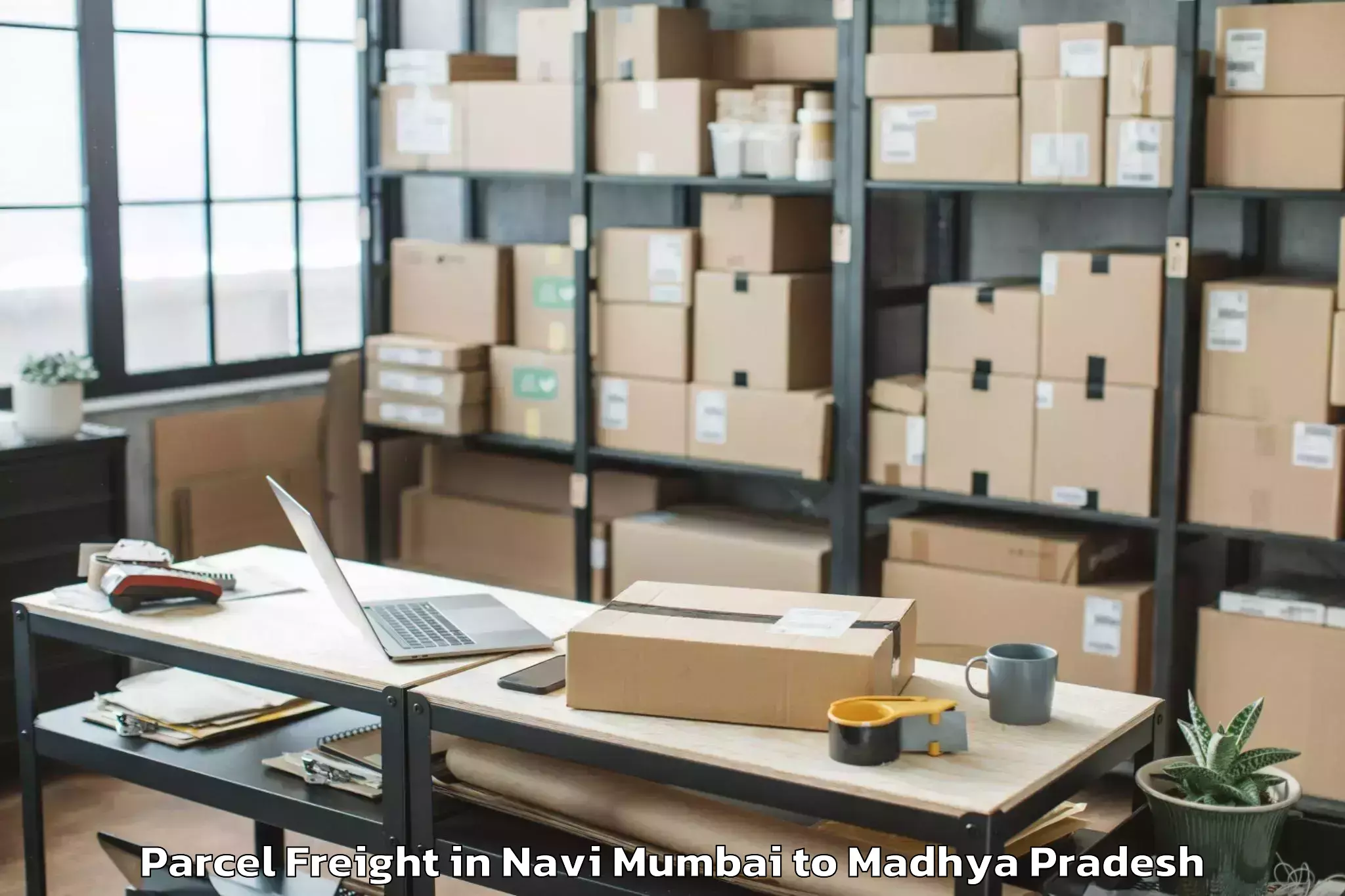 Efficient Navi Mumbai to Maheshwar Parcel Freight